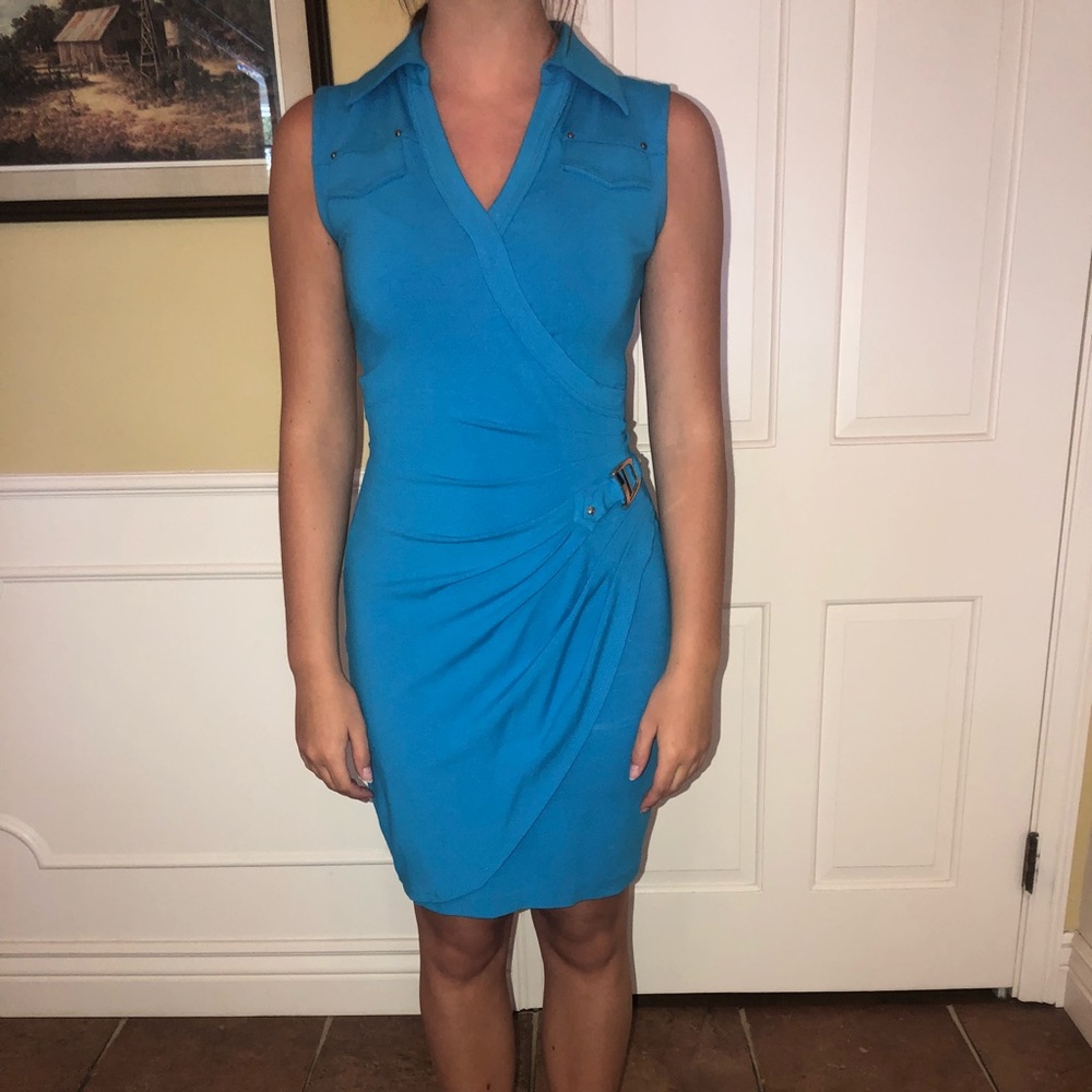 Short blue Cache dress